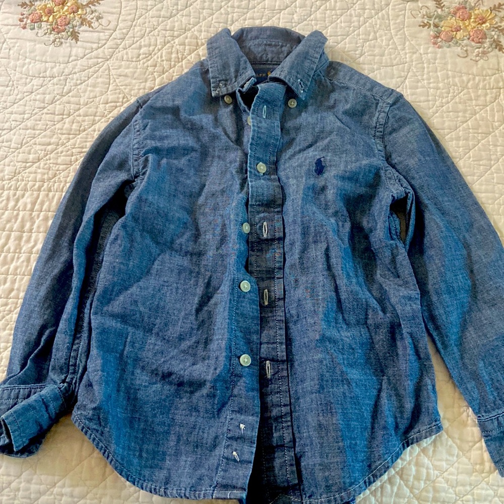 Ralph Lauren toddler 4/4T denim shirt.